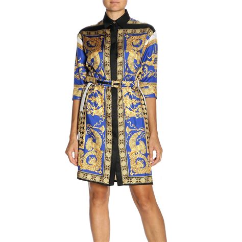 abito in seta versace 2019|versace bronze columns.